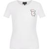 Animal Print Short Sleeve Regular T-Shirt Women Tops White 3L2T6G-2JQAZ-0100