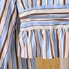 Girls' Casual Striped Set: Spring/Fall Children's Long-Sleeve V-Neck Top and Wide-Leg Pants Two-Piece Set