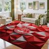 Aberdeen FC Design Crystal Velvet Rug Soft Decorative Mat for Bedroom Entrance