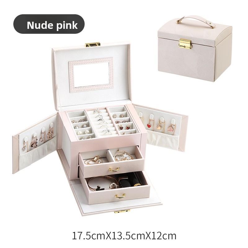

Jewelry Storage Box Black Multi-layer Hand Ring Necklace Jewelry Box with Lock Jewelry Box Jewelry Box Storage