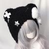 Star Pattern Knitted Hat Bear Crossbones Star Original Cap Baseball Cap  Men Women