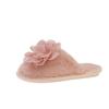 Korean sweet mesh flower flat heel slippers women's autumn wear Internet celebrity one-character soft bottom non-slip cotton slippers women