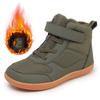 Winter Children Shoes Plush Waterproof Fabric Casual Non-Slip Boys Girls Shoes Rubber Sole Snow Boots Fashion Warm Outdoor Boots