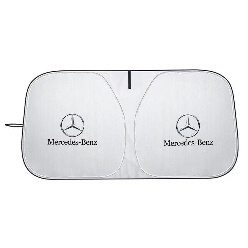 HXGR9 Thicken UV Resistance Car Sun Visor Sunshade Front Glass Sunscreen For Mercedes Benz W203 W204 W205 W176 W16 W177 W247 Accessory