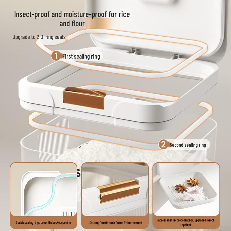 Moisture-Proof Flour & Grain Storage Container