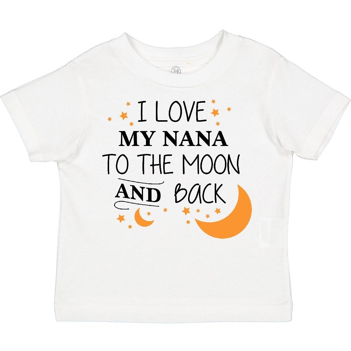 Inktastic I Love My Nana To The Moon And Back Toddler T-Shirt Family You Grandma 140