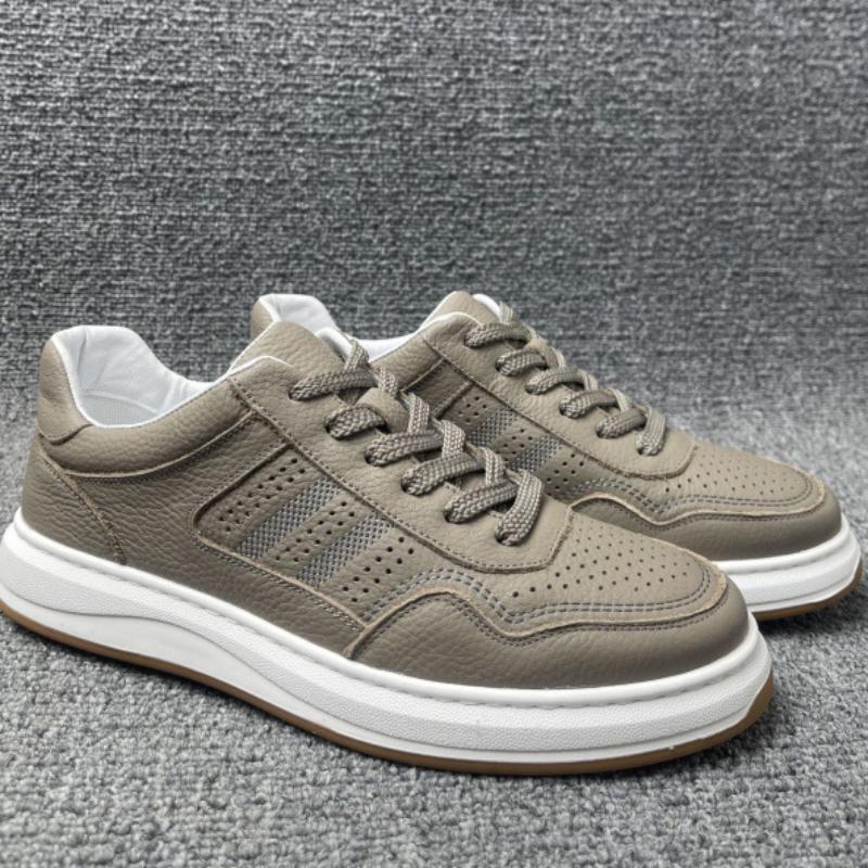 Men's Leather Shoes, Casual Shoes, Fashionable White Shoes, Men's Sneakers