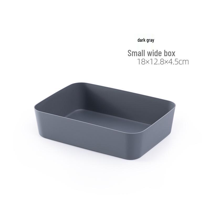 Stackable Frosted Plastic Storage Box with Dividers - Multi-purpose Organizer