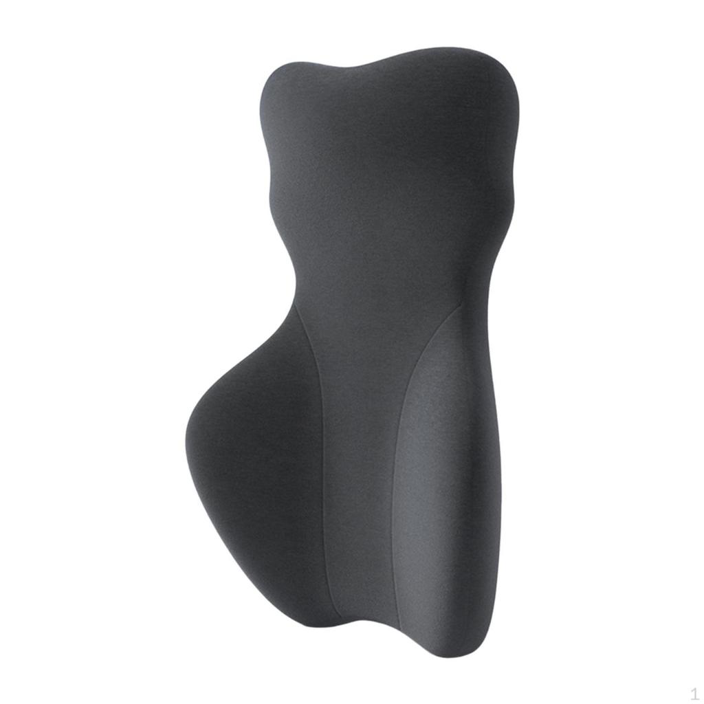 Bequemes Memory-Schaumstoff-Bürostuhl-Kissen, Kompaktes ergonomisches Rückenstützkissen für das Auto