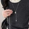 Korean Ins Asymmetrical Star Necklace Casual Simple Daily Versatile Sweater Chain Light Luxury Premium Sense Necklace Women