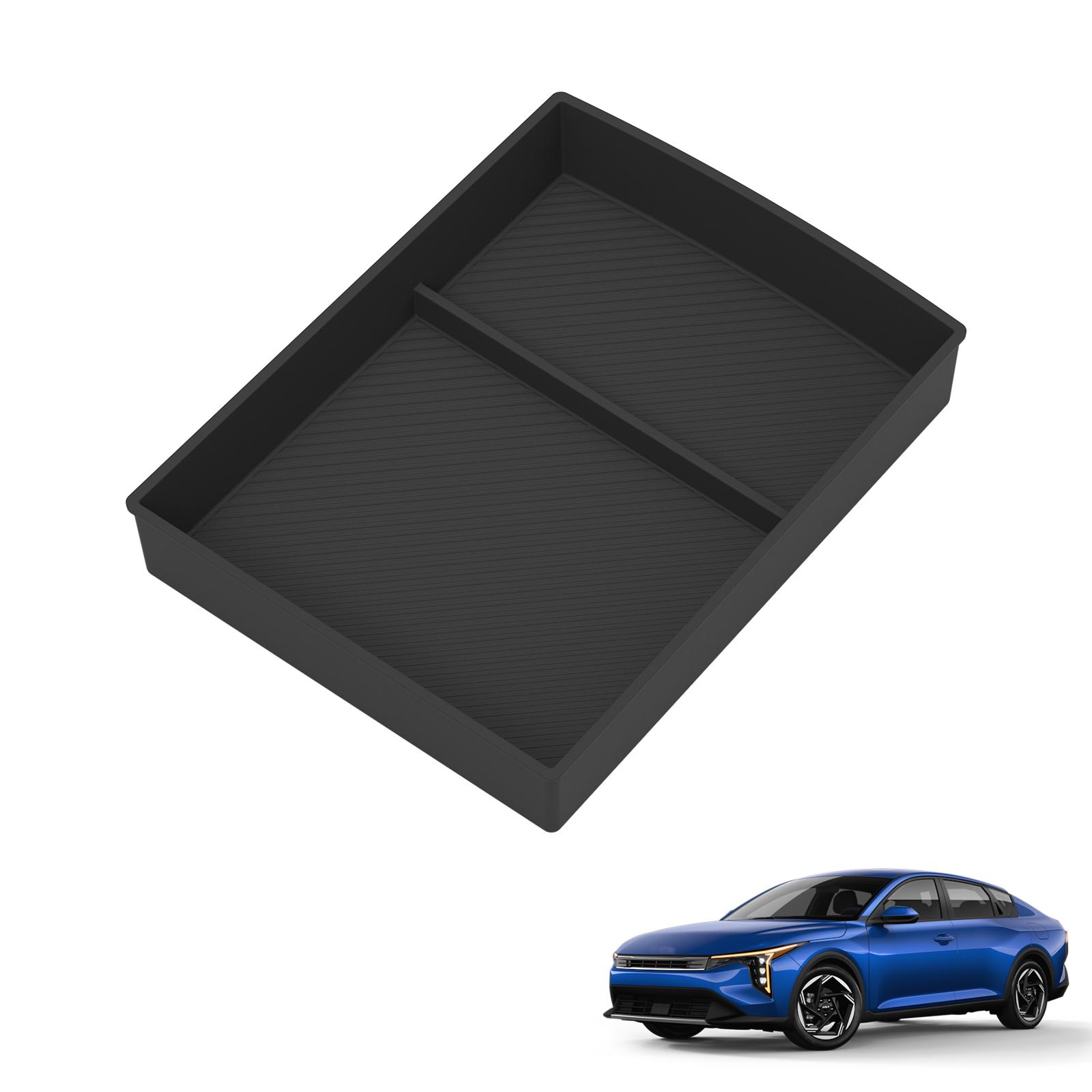 

for Kia K4 2026 Center Console Armrest Lower Storage Box Central Tray Organizer Car Interior Accessories Black