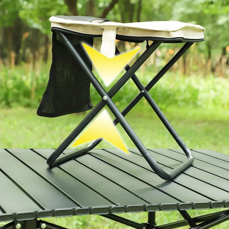 Foldable Backpack Stool Portable Folding Stool With Carry Bag Lightweight Mini Easy Carry Outdoor Chair For Travel For Travel