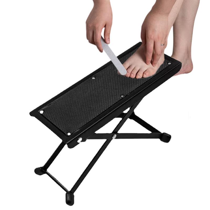 Pedicure Foot Rest Stand Adjustable Height Beauty Footrest Foldable Foot Rest Pedal Anti-Slip For Manicure Home Foot Care