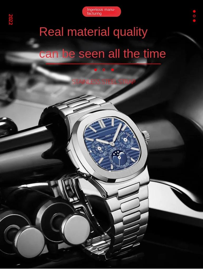 904 Stainless Steel Watch Strap Bracelet Metal With Folding Clasp For Patek Philippe Nautilus 5711 5726 Series Watchband 25-13mm