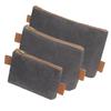 3 Piece Tool Bag Set Multipurpose Waxed Canvas Zippered Tool Pouches Storage Organizers for Hardware Storage Solution