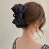 Elegant Large Bow and Flower Style Hair Claw Clip for Women - Chiffon and Fabric Design