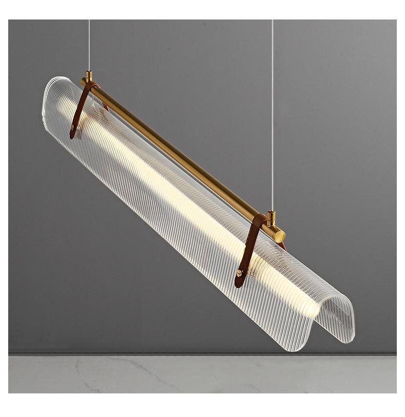 Modern Italian Minimalist Linear Pendant Light for Restaurant or Office