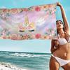 Cartoon Unicorn Animal Microfiber Beach Towel Absorbent Quick dry Soft Yoga Swimming Resort Mountain Climbing Towel