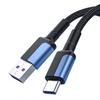 Type-C Braided Weaving Data Cable for Mobile Phone with Fast Charging and Two-Tone Shell