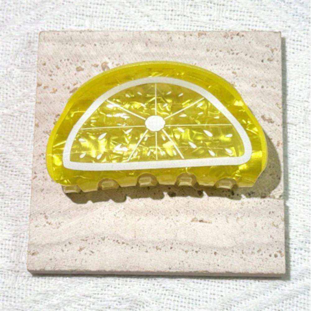 1PC Fruit Based Acrylic Clip Creative Hair Accessory Hair Clip At The Back Of The Head Shark Clip