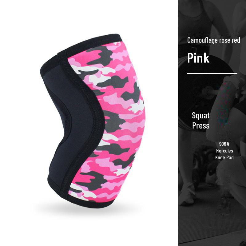 Hercules 5mm Neoprenowe Nakolanniki - Grube 7mm Kamuflażowy Design do Nurkowania, Podnoszenia Ciężarów i Przysiadów