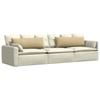 Sofa Cushions 2 Pieces Gray Green 120 x 40 cm Cord Fabric