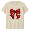 Santa Bow Christmas Holidays Unisexs TShirt Unisexs Graphic Tee