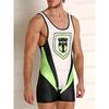 Mens Wrestling Bodysuit Breathable Nylon Fitness Training Sportswear