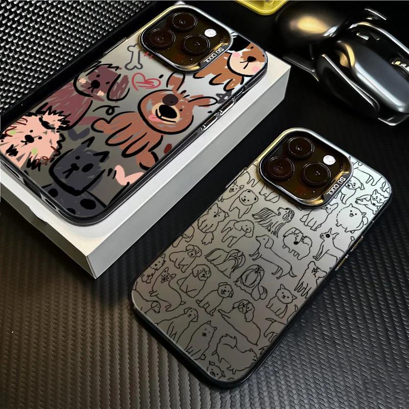 Case For  Redmi Note 13 12 11 Pro Plus 5G 12S 11S 11 10S Redmi 13 12C 13C Luxury Funny Graffiti Dogs Shockproof Cover