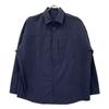 SOPHNET. 242040 Navy STRETCH TECH Long Sleeve Shirt tops S NavyUsed