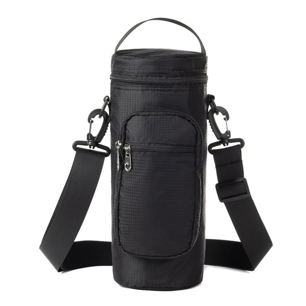 With Phone Pocket Crossbody Cooler Bag Adjustable Shoulder Strap Water Cup Protect Mobile Phone