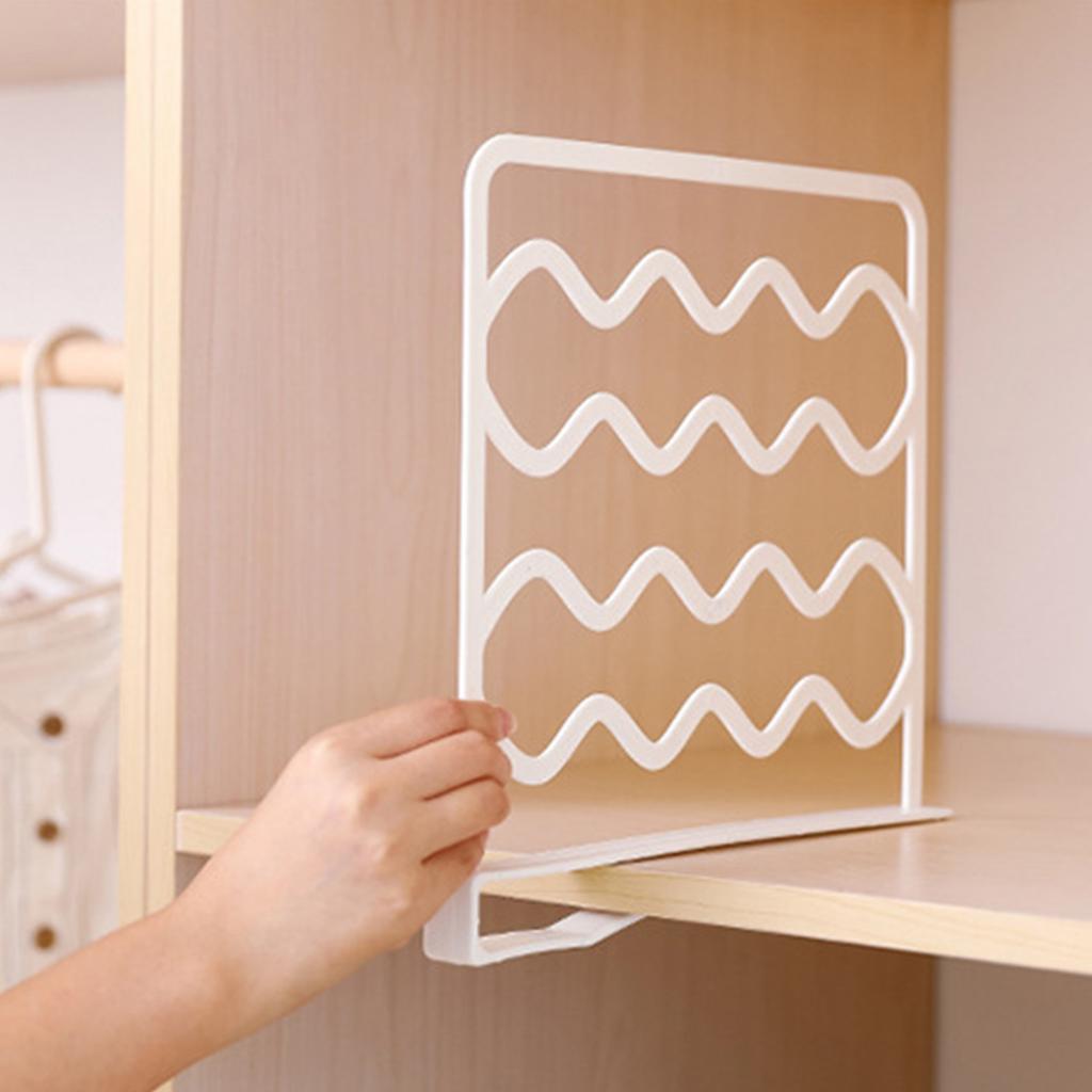 Closet Shelf Dividers Multipurpose Simple Stylish Design Compact Wardrobe Partition Board for Cabinet Bookcase