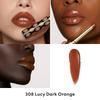 Gucci Glow   Care Shine Lipstick 0.06 Oz  1.8 Ml 308 Lucy Dark Orange Dark Orange