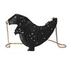 Personalized Bag Women's 2025 New Cartoon Cute Trendy Dinosaur Shape Rivet Decoration Shoulder Crossbody Creative Small Bag