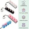 Hot Led Light Up Keycap Clicker Fidget Toy, Multi-Style Portable Stress Relief Keychain, Sensory Desk Accessory For Adults Kids