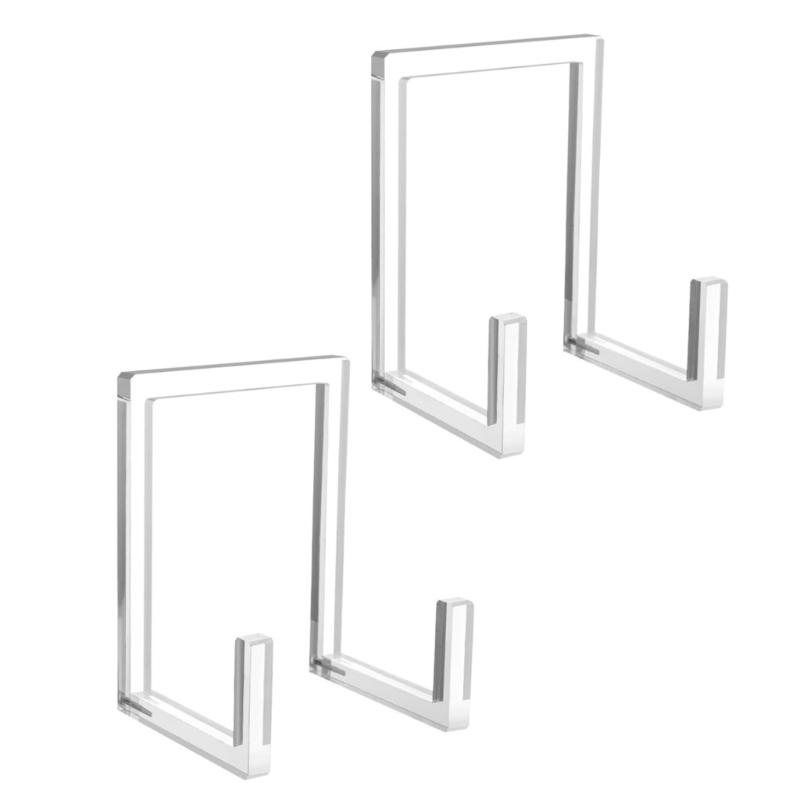 

2pcs Acrylic Picture Frame Holder for Living Room Display Vinyls Record Storage Stand for Home or Office Decoration 1