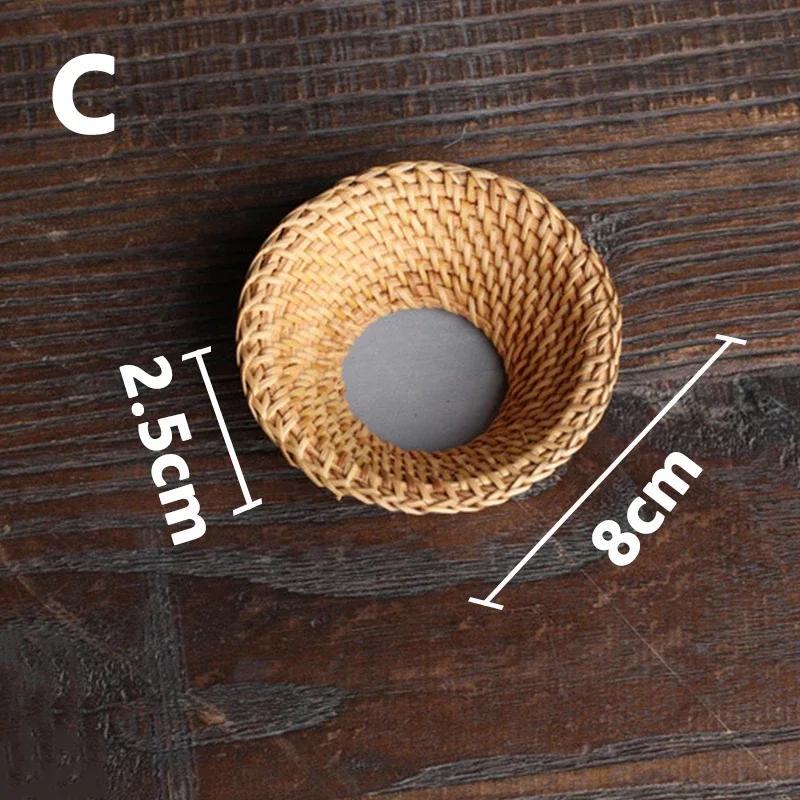 1 ks bambusové sítko na čaj TradičníCeremonialní Nádobí Japonská Ratanová Dřevěná Trychtýř na Čajové Lístky Nástroj na Sítování pro Domácí Kuchyni