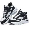 Skechers Kids Fashion Comfortable Fleece Lined Non-Slip Wear-Resistant Warm Mid-Top Casual Shoes Kids Casual Shoes Black White 319250L-BKW