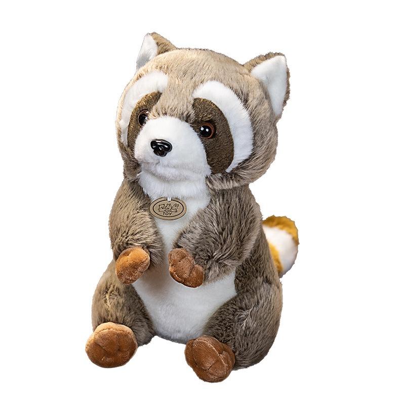 Cute And Soft Squirrel Raccoon Plush Toy For Kids Wholesale Animal Park Souvenir