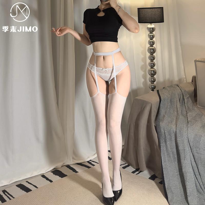 Sex Underwear New D Sexy Oily Suspender Integrated Socks Horse Oil Anti-hook Stockings Women's Pure Desire Sexy Stockings