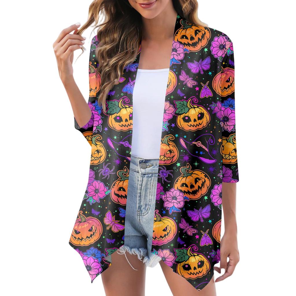 Women's Fashion Casual Cozy Halloween Cardigan Jacket