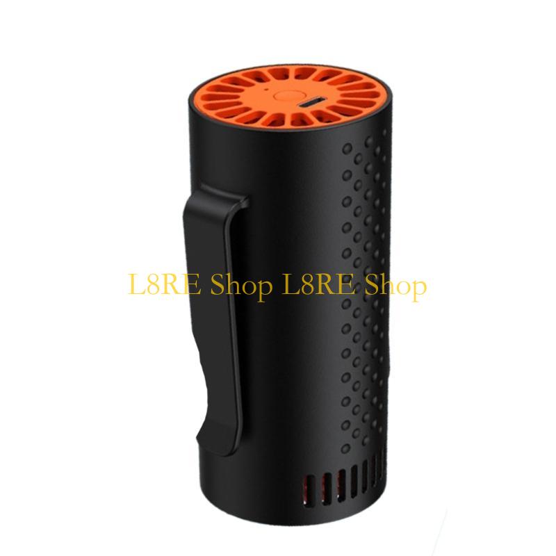 

L8RE Small Fan Waist Fan Rechargable Waistband Fan Quiet Cooling Fan Fan Portable Belt Clip Fan Suitable for Outdoor Activity чорний
