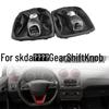 Chrome Gear Shift Knob with Leather Boot for Skoda Octavia A5/A6 (2004-2012)