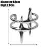 Punk Silver Color Copper Stars Open Rings for Women Men Fashion Adjustable Couple Rings Y2K Hip Hop Vintage Ring Jewelry Gift