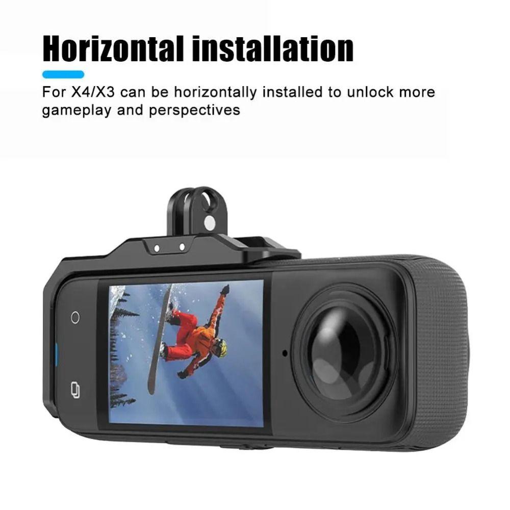 Aluminum Alloy Camera Expansion Bracket Camera Mounting Bracket for Insta360 Photography Equipment