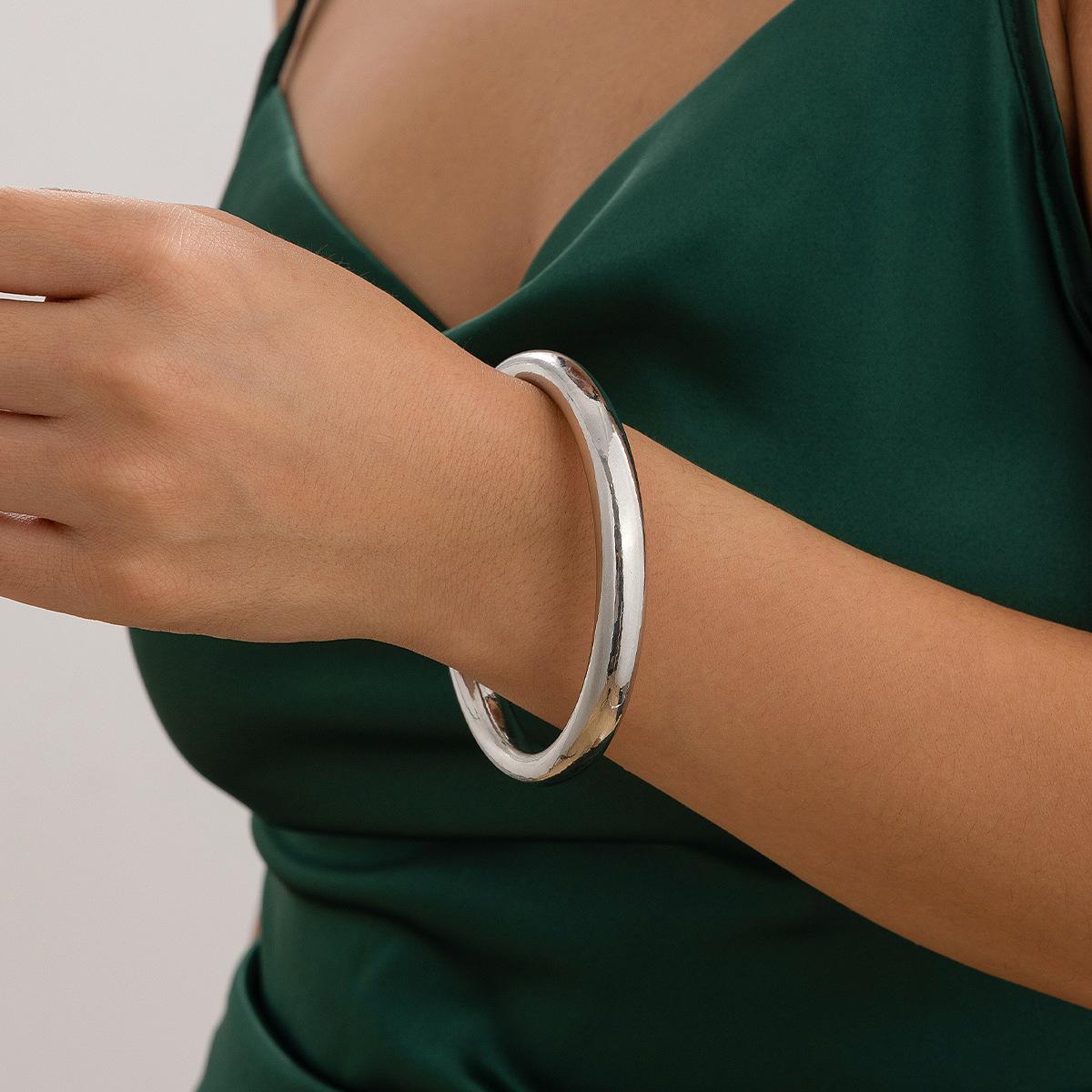 

JMXD-Personality преувеличенный гладкий нерегулярный браслет геометрический простой пружинный регулируемый браслет, ювелирные изделия