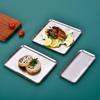 ZISIZ Gold Electroplated Stainless Steel Serving Tray