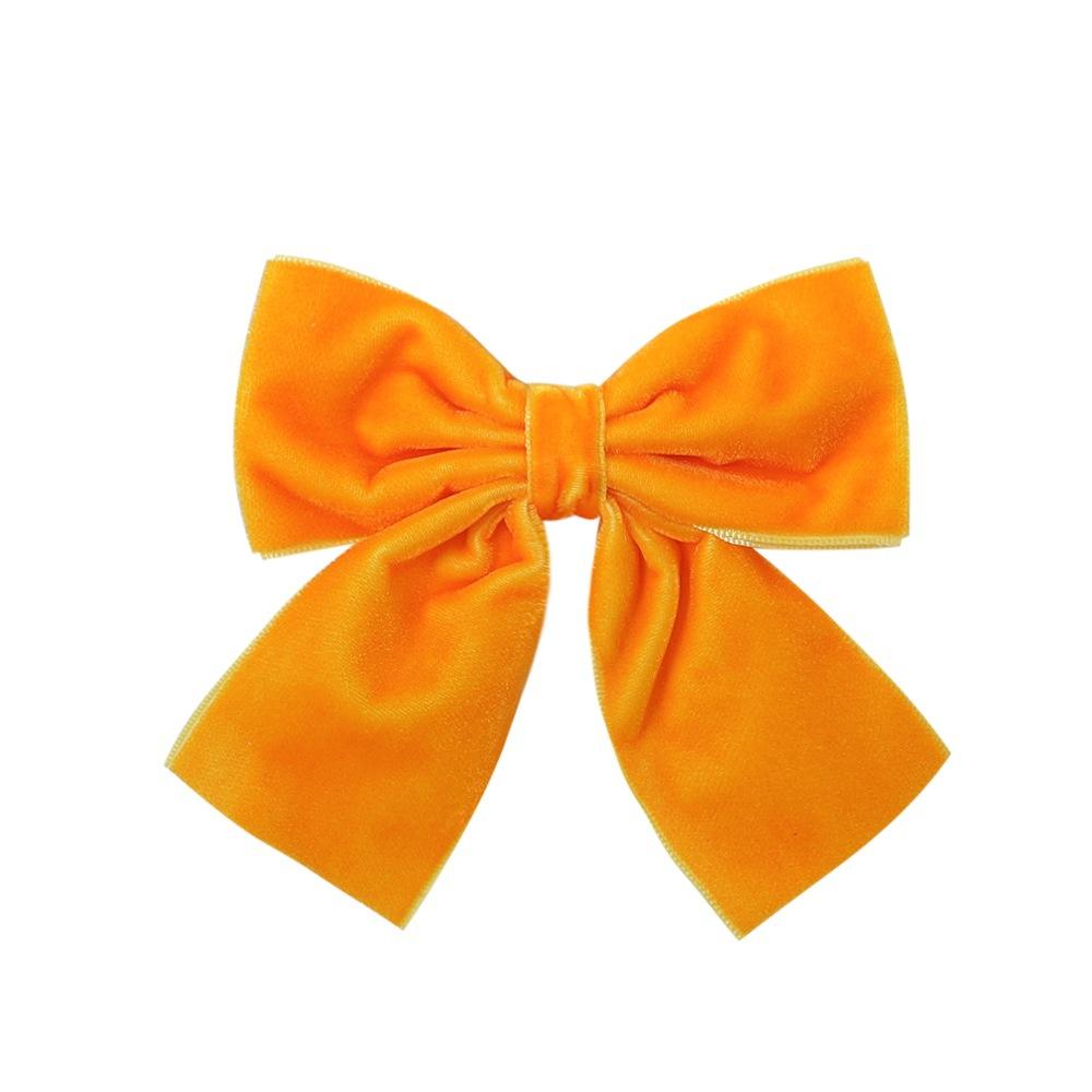 Children'S Hair Accessories Velvet Handmade Bow Hairpin Baby Cute Princess One-Word Clip Headdress 2602