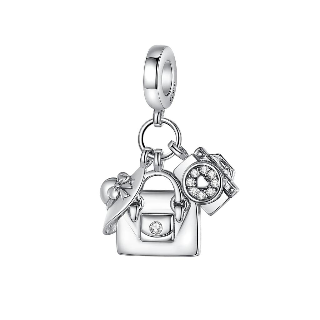 Copper Heart Circular Animal Beads Fit Original Charm Bracelet Women Diy Fashion Copper Jewelry Making