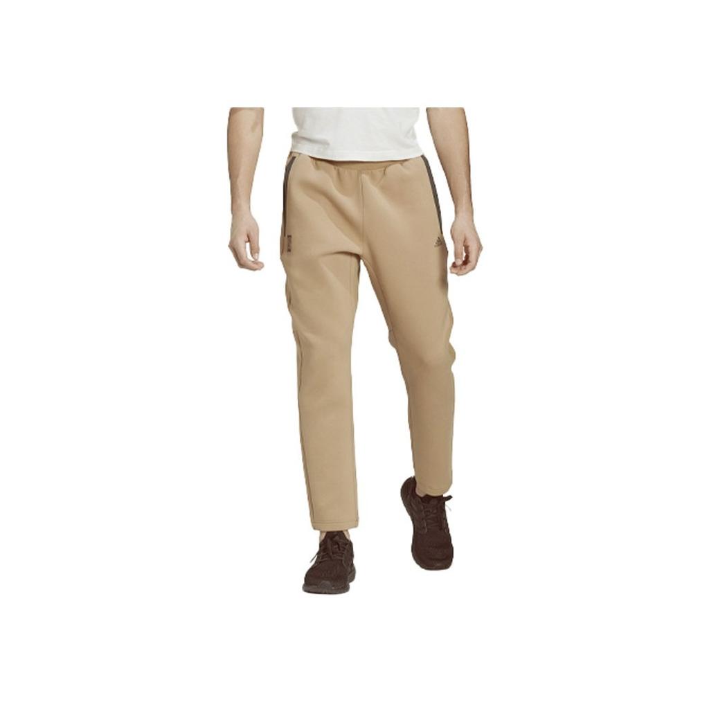 Adidas Warm-Up Knit Pants Men Bottoms Cardboard-Yellow GU1763